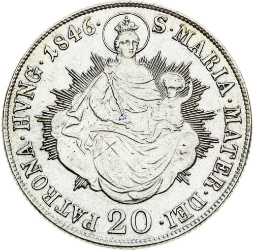 20 Krejcar 1846 - revers
