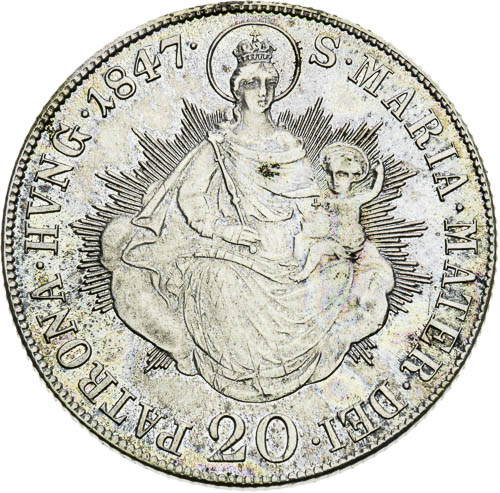 20 Krejcar 1847 - revers