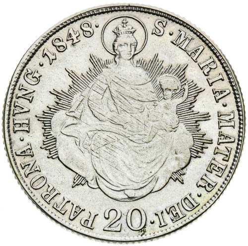 20 Krejcar 1848 - revers