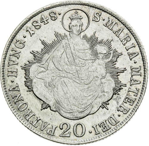 20 Krejcar 1848 - revers