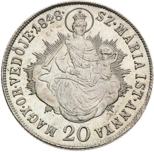 20 Krejcar 1848 - revers