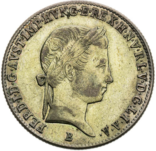 10 Krejcar 1843 - avers