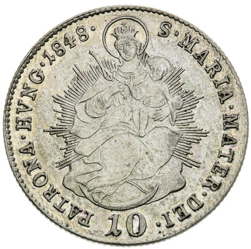 10 Krejcar 1848 - revers
