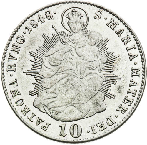 10 Krejcar 1848 - revers