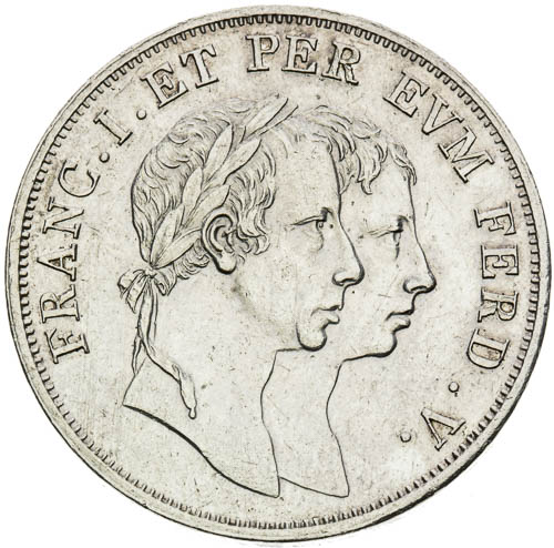Stříbrný žeton 1830 - avers