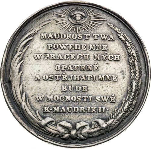 Stříbrná medaile 1838 - revers