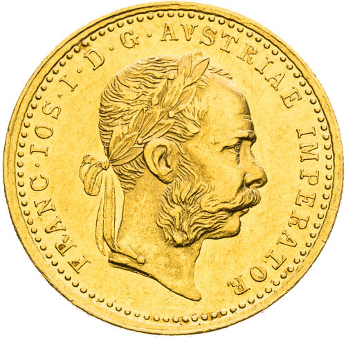 Dukát 1875 - avers