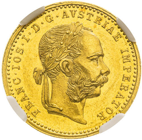Dukát 1882 - avers