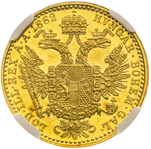 Dukát 1882 - revers