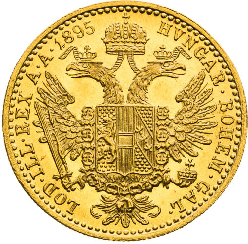 Dukát 1895 - revers