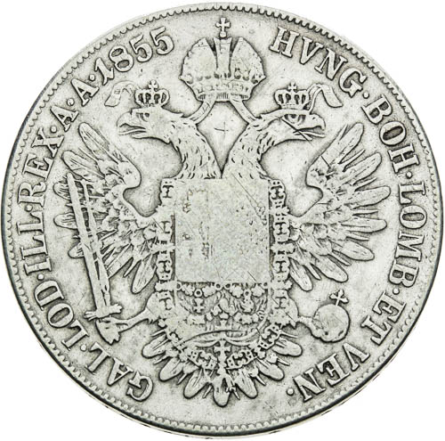 Tolar 1855 - revers
