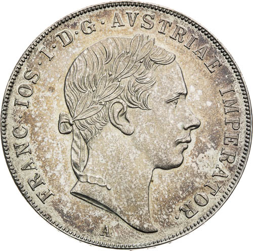Konvenční tolar 1855 - avers