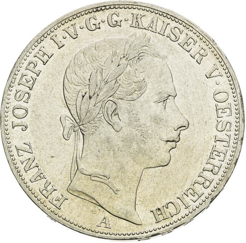 Spolkový tolar 1857 - avers