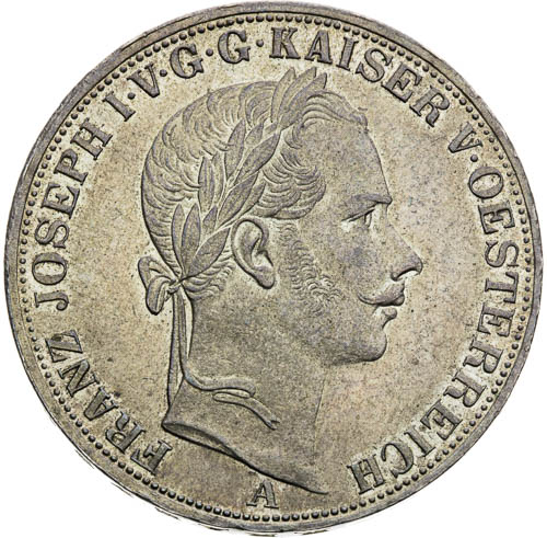Spolkový tolar 1857 - avers