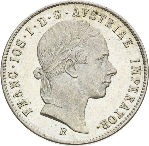 20 Krejcar 1855 - avers