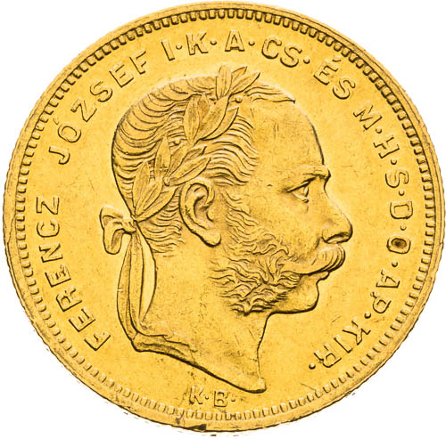 8 Zlatník 1872 - avers