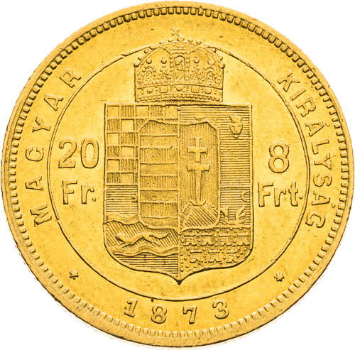8 Zlatník 1873 - revers