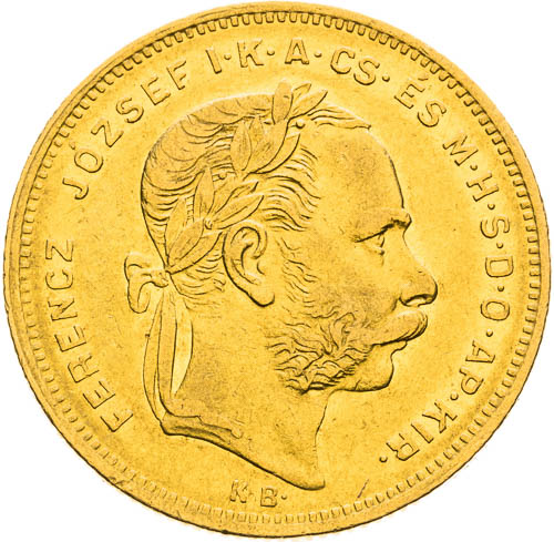 8 Zlatník 1874 - avers
