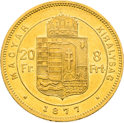 8 Zlatník 1877 - revers