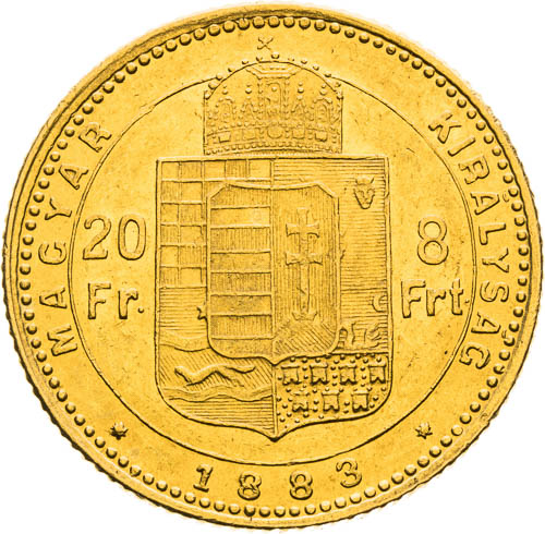 8 Zlatník 1883 - revers