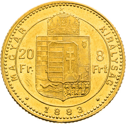 8 Zlatník 1883 - revers
