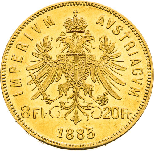 8 Zlatník 1885 - revers