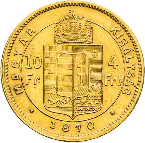 4 Zlatník 1870 - revers