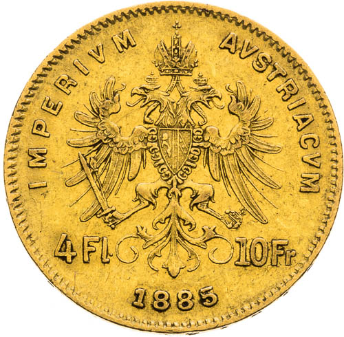 4 Zlatník 1885 - revers