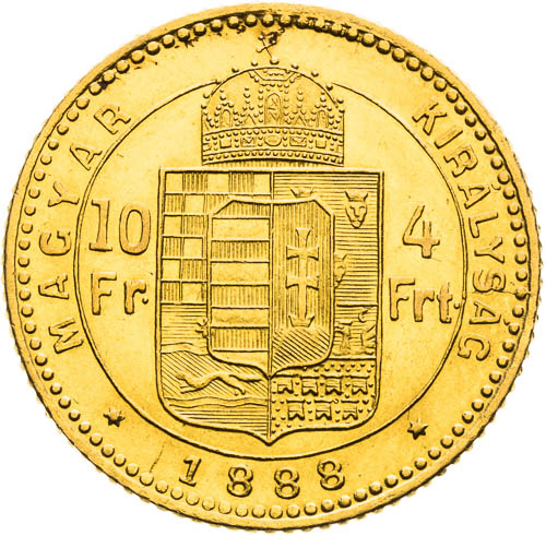 4 Zlatník 1888 - revers