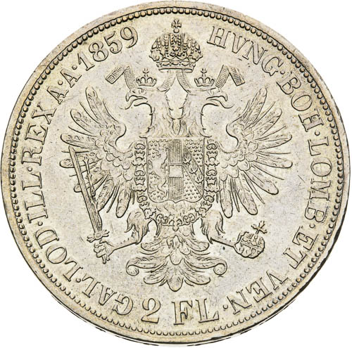 2 Zlatník 1859 - revers