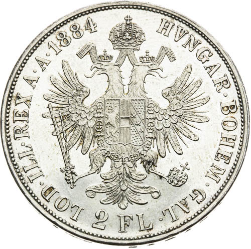 2 Zlatník 1884 - revers
