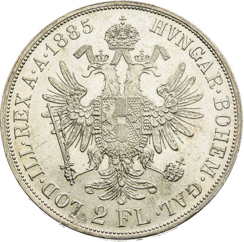 2 Zlatník 1885 - revers