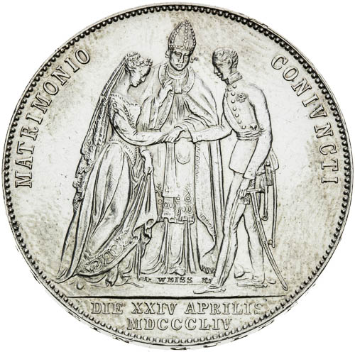 Zlatník 1854 - revers