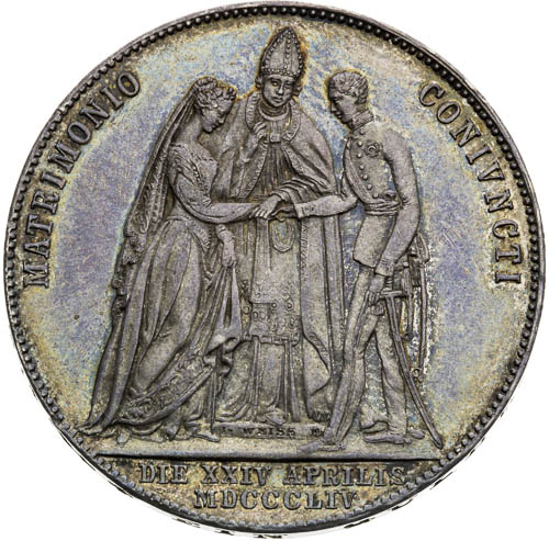 Zlatník 1854 - revers