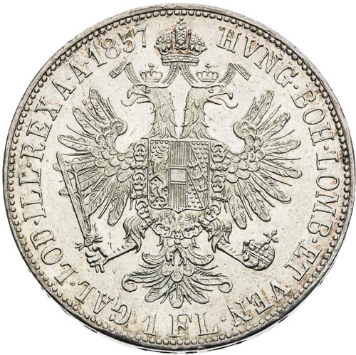 Zlatník 1857 - revers