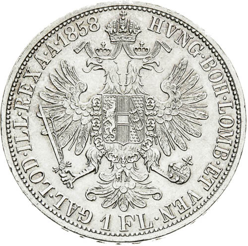 Zlatník 1858 - revers