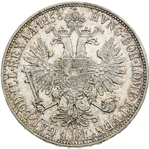 Zlatník 1858 - revers
