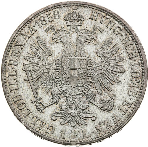 Zlatník 1858 - revers
