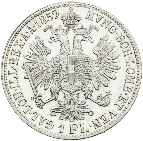 Zlatník 1859 - revers