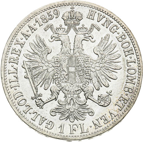 Zlatník 1859 - revers