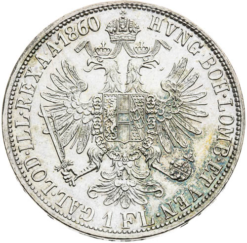 Zlatník 1860 - revers