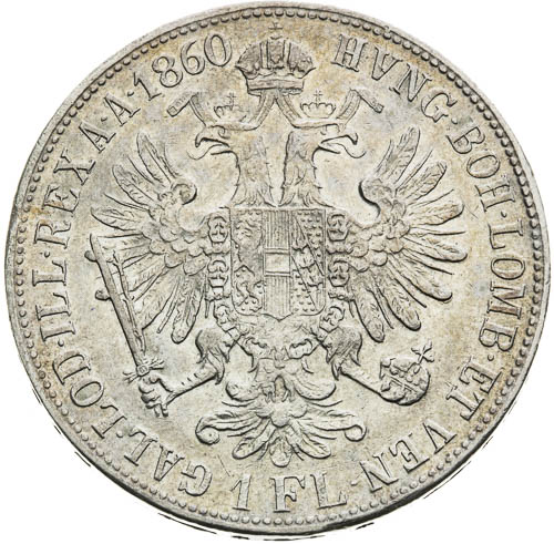 Zlatník 1860 - revers