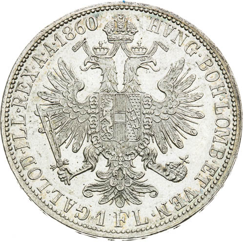 Zlatník 1860 - revers
