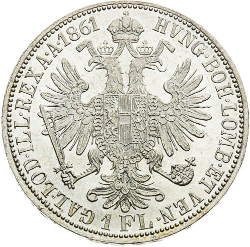 Zlatník 1861 - revers
