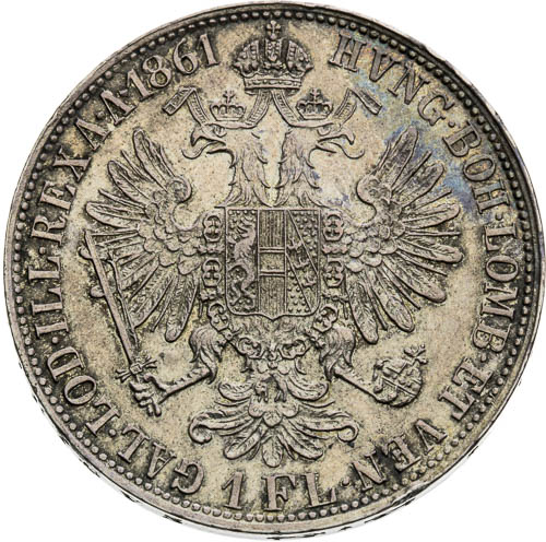Zlatník 1861 - revers