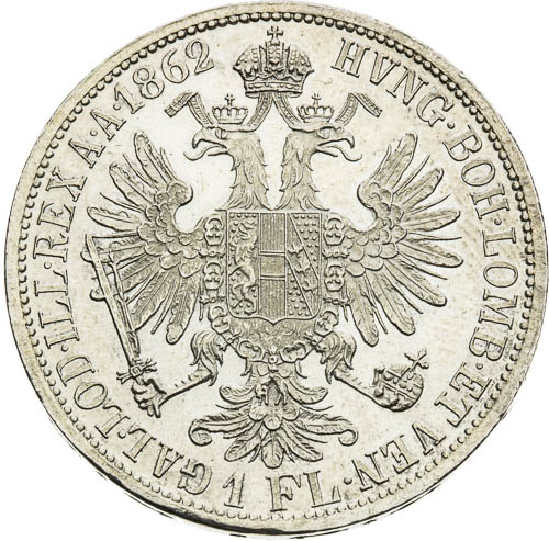 Zlatník 1862 - revers