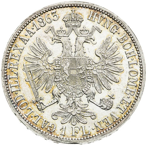 Zlatník 1863 - revers