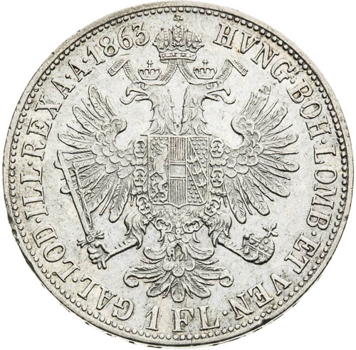 Zlatník 1863 - revers