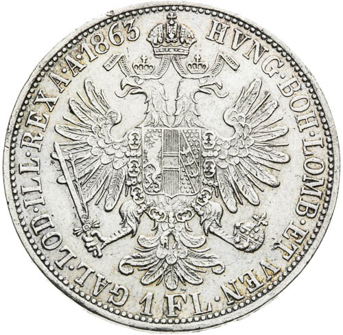 Zlatník 1863 - revers