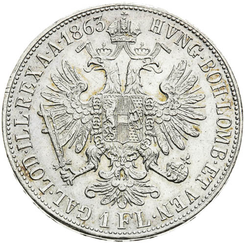Zlatník 1863 - revers